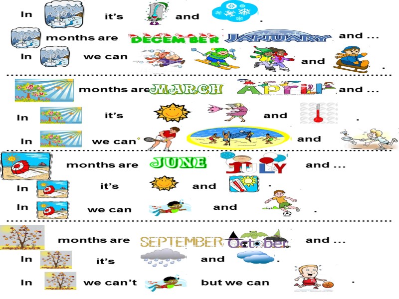 In months are   it’s and . and … In  we can